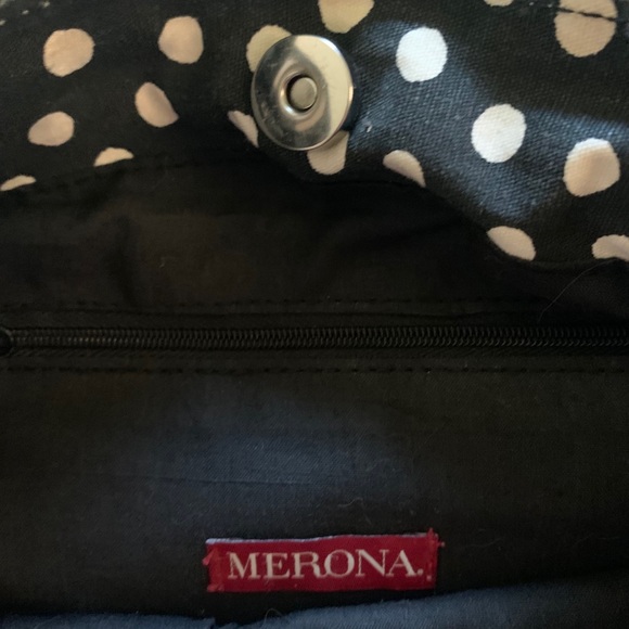 Merona Black & White Polka Dot Purse - Picture 3 of 3